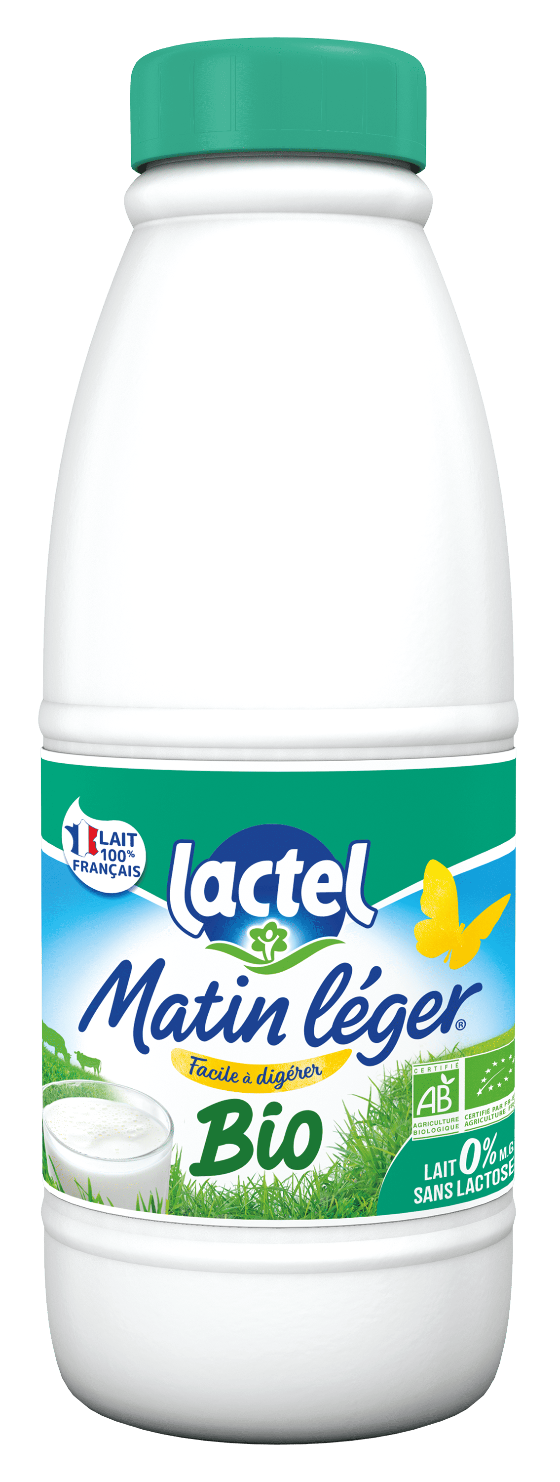 Lactel Matin Léger Bio sans lactose écrémé